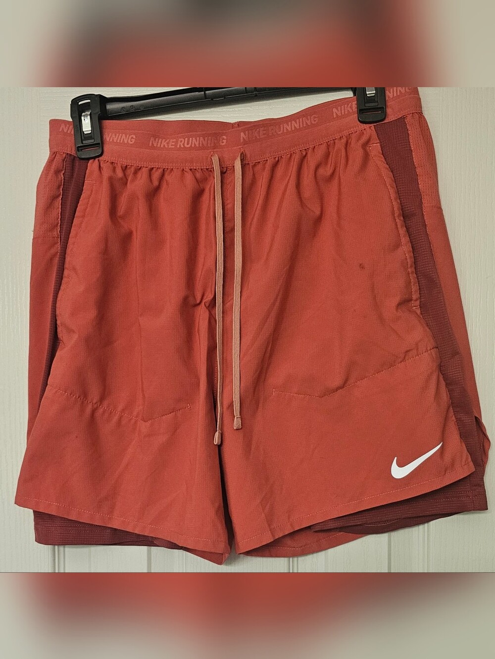 Nike DRI FIT STRIDE Men’s Athletic Shorts — Dusty Coral Size Medium - Picture 2 of 7